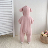 Baby Long Sleeve Rompers Knitted Sweater Cute Animal Ears Hat Kids Fleece Bodysuit Boy Girls Sets Baby Onesies Clothes