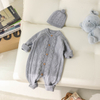 Baby Sweater Romper Custom Texture Onesie Hat Bodysuit Toddler Kids Clothing