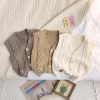 Baby Knitted Vest Collar New Born Neture Sleeveless Knit Sweater Vests