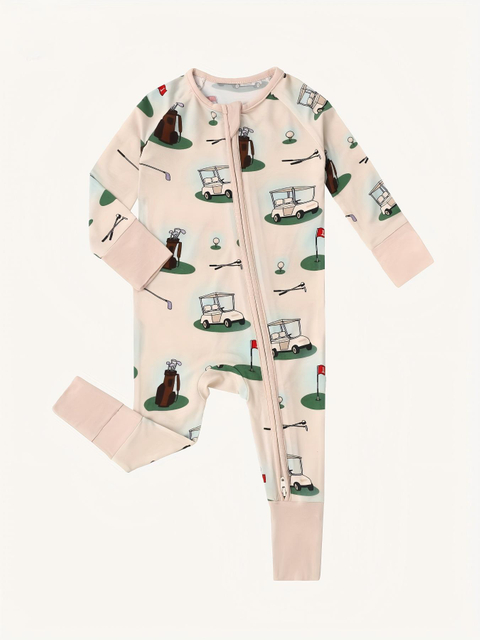 Custom Printing Bamboo Sleepsuit Infant Wear Bamoo Rompers for Breathability Against The Skin